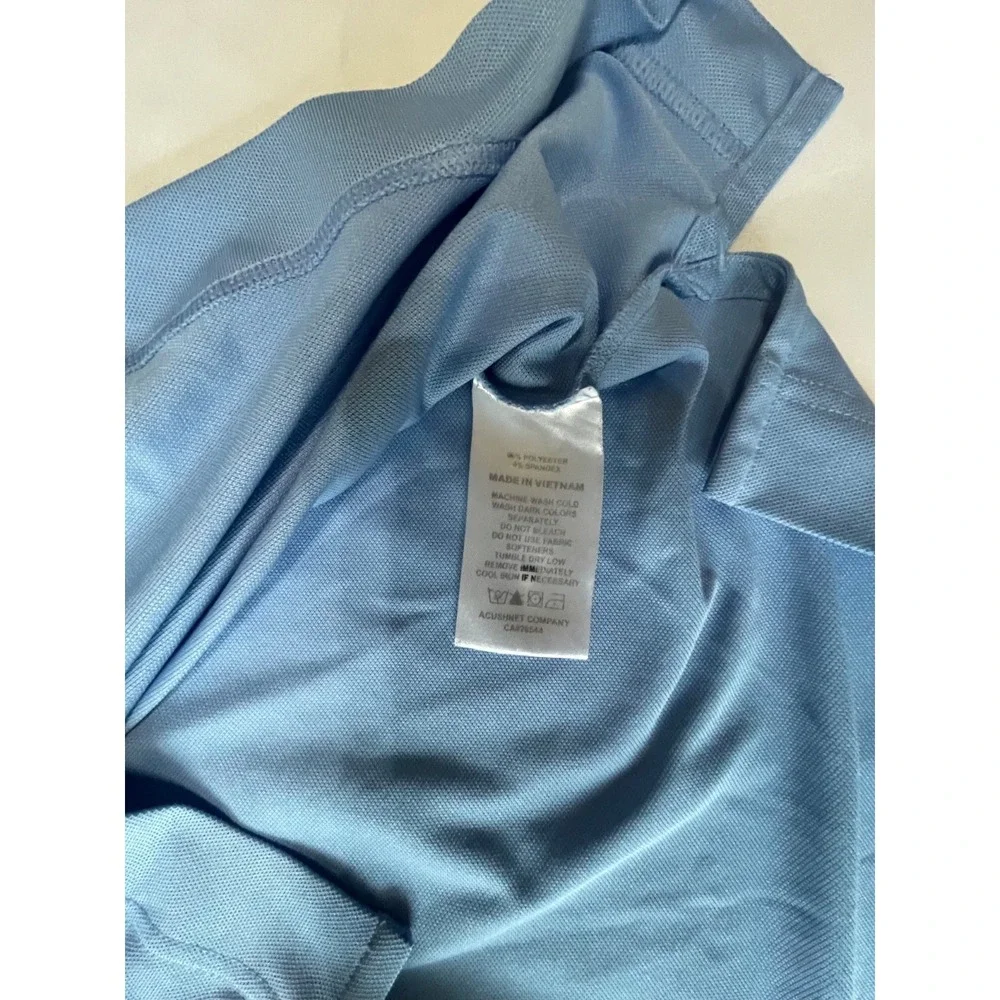 FJ Golf Polo Shirt Size XL Blue  White Striped The‎ Woodlands Country Club